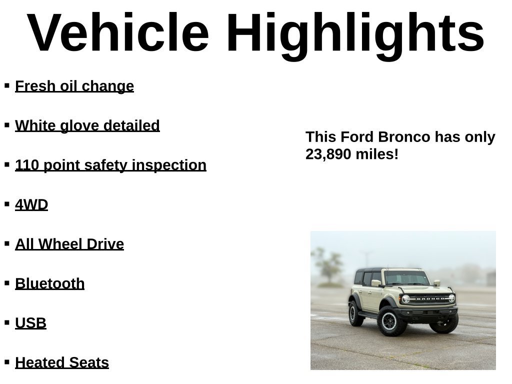 Used 2025 Ford Bronco Outer Banks w/ Sasquatch Package AWD/4WD image 33