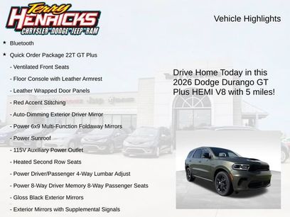 New 2026 Dodge Durango GT