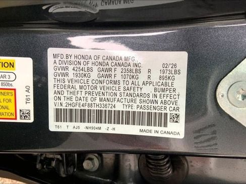 New 2026 Honda Civic Sport Touring image 20