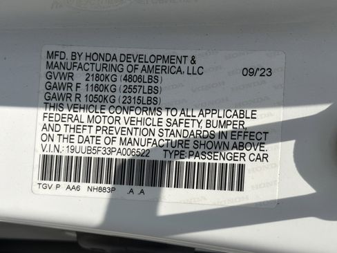 Certified 2023 Acura TLX FWD image 34