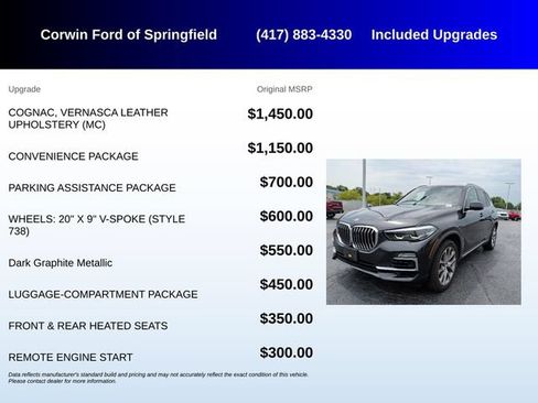 Used 2019 BMW X5 xDrive40i w/ Convenience Package AWD/4WD image 5