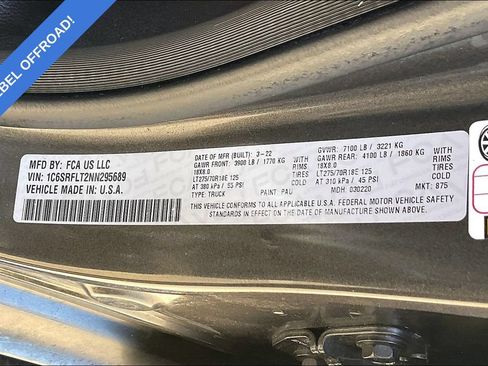 Used 2022 RAM 1500 Rebel w/ Rebel Level A Equipment Group AWD/4WD image 31