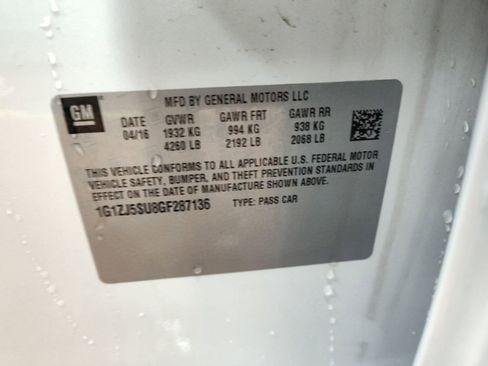 Used 2016 Chevrolet Malibu Hybrid w/ Leather Package image 16