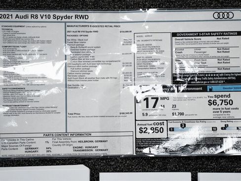 Used 2021 Audi R8 V10 RWD image 28