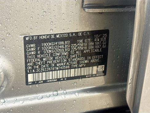 New 2026 Honda HR-V EX-L image 30