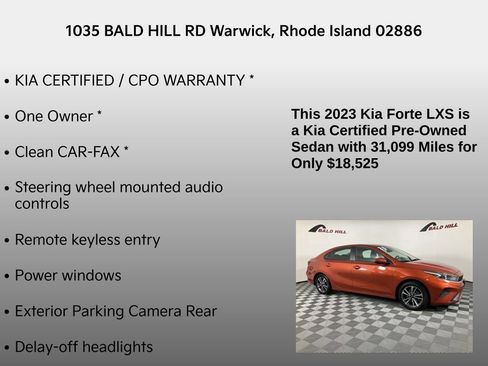 Certified 2023 Kia Forte LXS image 7
