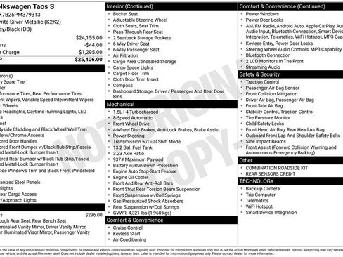Certified 2023 Volkswagen Taos S FWD image 8