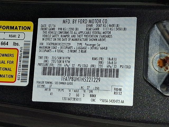 Used 2017 Ford Mustang Premium RWD image 28