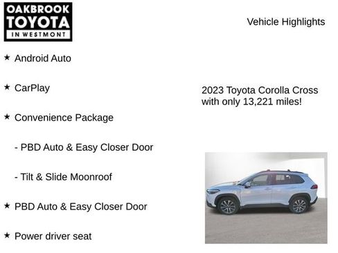 Certified 2023 Toyota Corolla Cross XLE w/ Convenience Package image 8