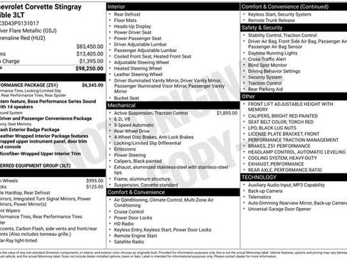 Used 2023 Chevrolet Corvette Stingray Premium Conv w/ Z51 Performance Package RWD image 35