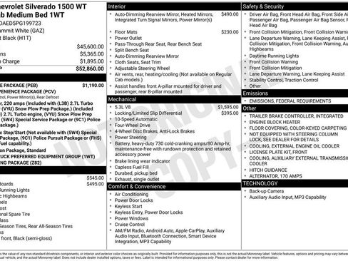 Used 2023 Chevrolet Silverado 1500 W/T w/ WT Value Package image 5