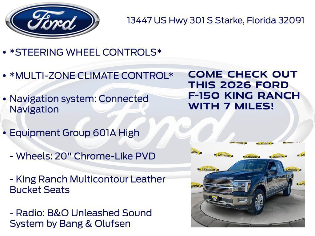 New 2026 Ford F150 King Ranch w/ Equipment Group 601A High AWD/4WD image 15