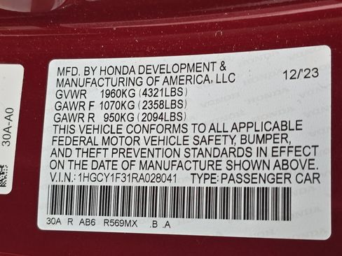 Used 2024 Honda Accord EX image 34