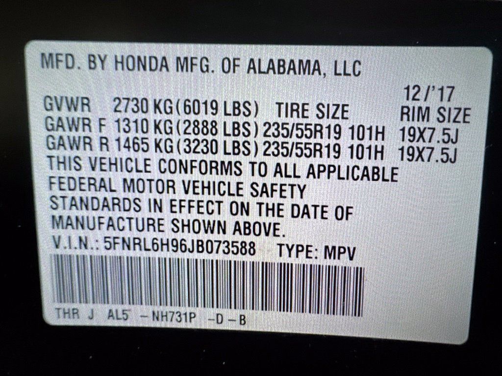 Used 2018 Honda Odyssey Elite image 11