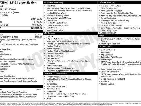 New 2026 MAZDA MAZDA3 Carbon AWD/4WD image 3