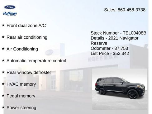 Certified 2021 Lincoln Navigator Reserve AWD/4WD image 15