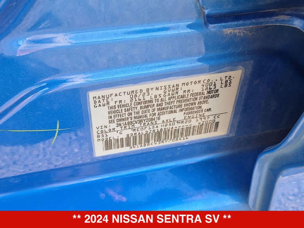 Used 2024 Nissan Sentra SV FWD image 34