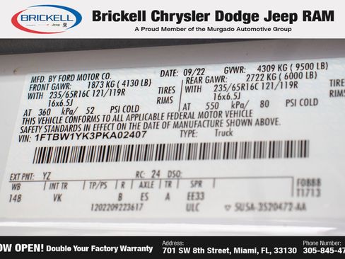 Used 2023 Ford E-Transit Low Roof w/ Load Area Protection Package image 29