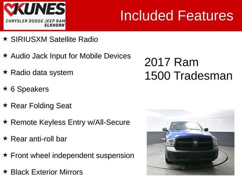 Used 2017 RAM 1500 Tradesman w/ Popular Equipment Group image 4