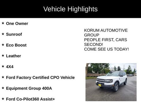 Certified 2022 Ford Bronco Sport Badlands w/ Premium Package image 4