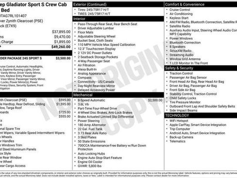 Certified 2024 Jeep Gladiator Sport image 8