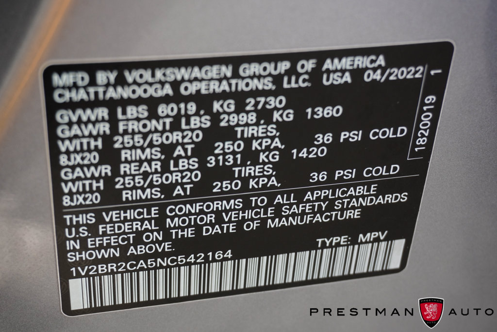 Used 2022 Volkswagen Atlas SEL AWD/4WD image 25