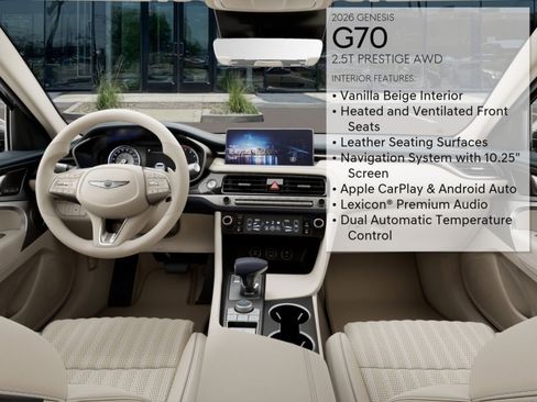 New 2026 Genesis G70 2.5T Prestige image 15