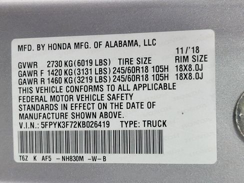 Used 2019 Honda Ridgeline RTL-E image 29