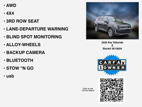 Used 2020 Kia Telluride S AWD/4WD image 7