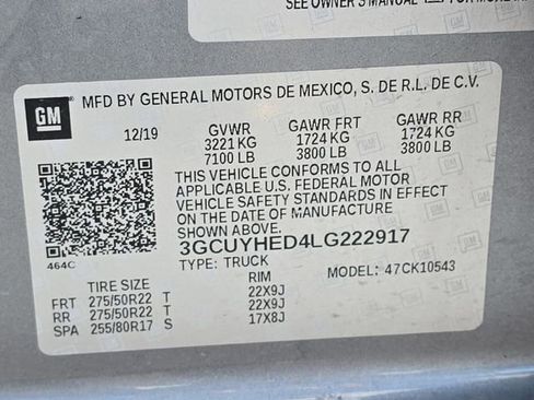 Used 2020 Chevrolet Silverado 1500 High Country w/ Technology Package image 39