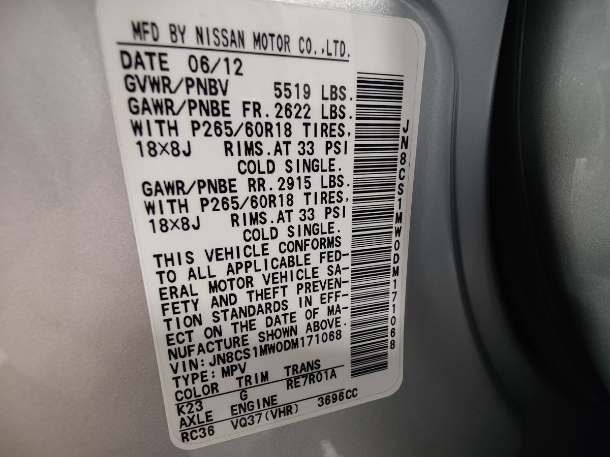 Used 2013 INFINITI FX37 AWD w/ Premium Pkg image 23