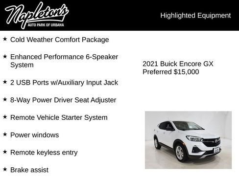 Used 2021 Buick Encore GX Preferred w/ Cold Weather Comfort Package image 15