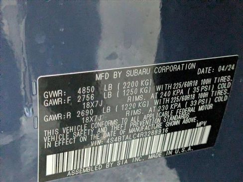 Certified 2024 Subaru Outback Onyx Edition image 24