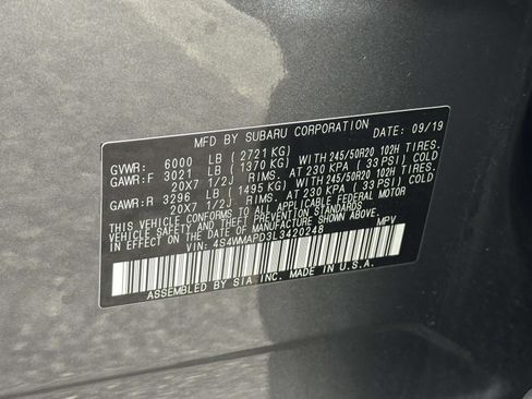 Used 2020 Subaru Ascent Limited w/ Technology Package image 10