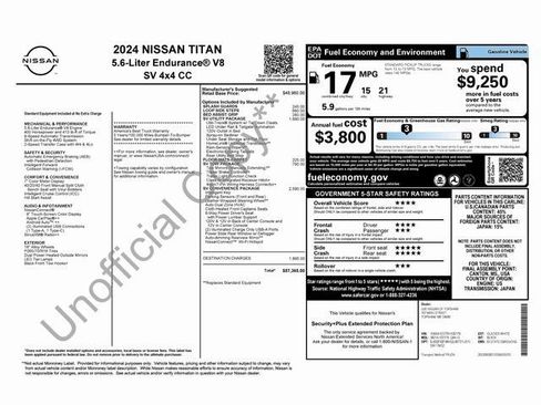 Used 2024 Nissan Titan SV w/ SV Convenience Package AWD/4WD image 98