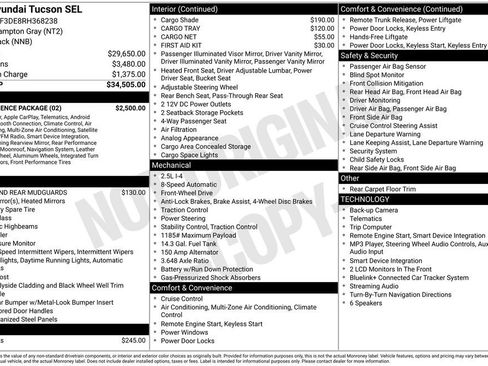 Used 2024 Hyundai Tucson SEL w/ Convenience Package FWD image 34
