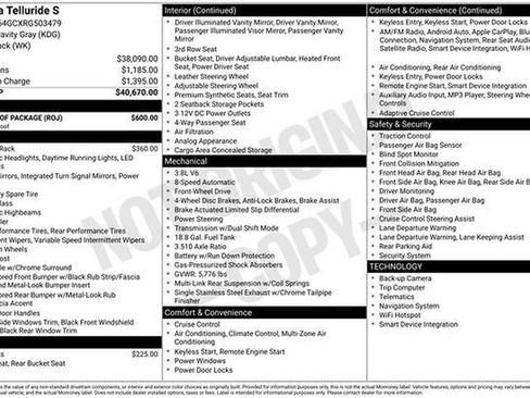 Used 2024 Kia Telluride S w/ S Sunroof Package image 19