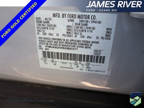 Certified 2025 Ford Explorer Active image 41