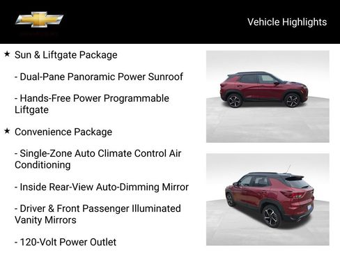 Certified 2023 Chevrolet TrailBlazer RS w/ Sun and Liftgate Package AWD/4WD image 21