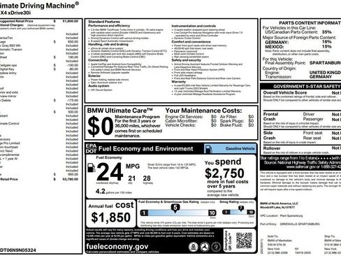 Used 2022 BMW X4 xDrive30i w/ Convenience Package image 2