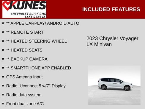 Used 2023 Chrysler Voyager LX FWD image 2