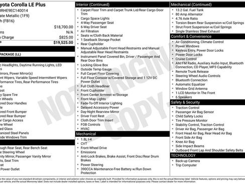 Used 2014 Toyota Corolla LE image 6