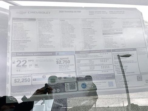 New 2026 Chevrolet Traverse RS w/ LPO, Floor Liner Package image 14