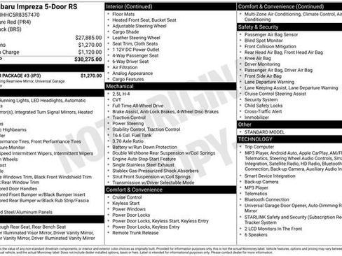 Certified 2024 Subaru Impreza RS w/ Popular Package #3 AWD/4WD image 31