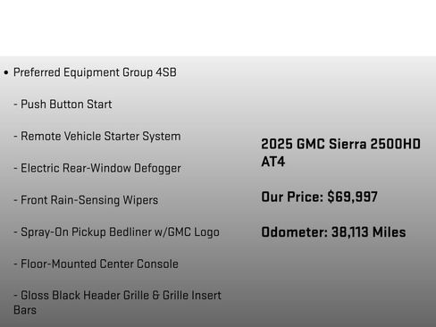 Used 2025 GMC Sierra 2500 AT4 AWD/4WD image 12