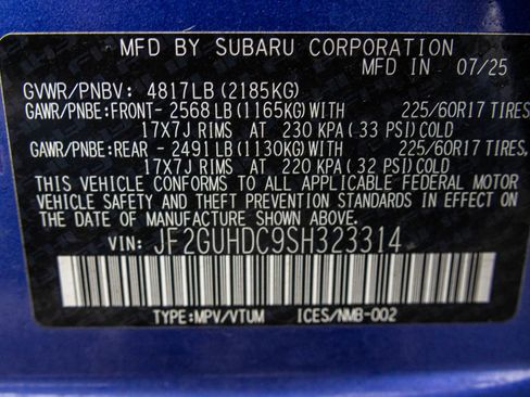 Used 2025 Subaru Crosstrek 2.0i Premium image 50