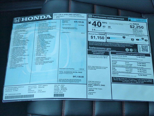 New 2027 Honda CR-V Sport-L image 17