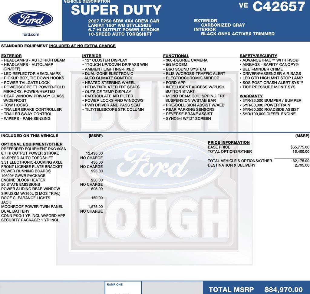 New 2027 Ford F250 Lariat AWD/4WD image 2