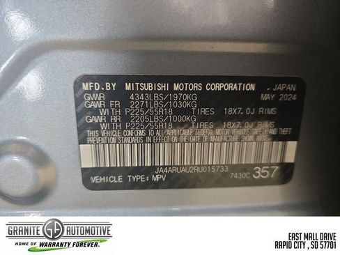 Used 2024 Mitsubishi Outlander Sport SE AWD/4WD image 30