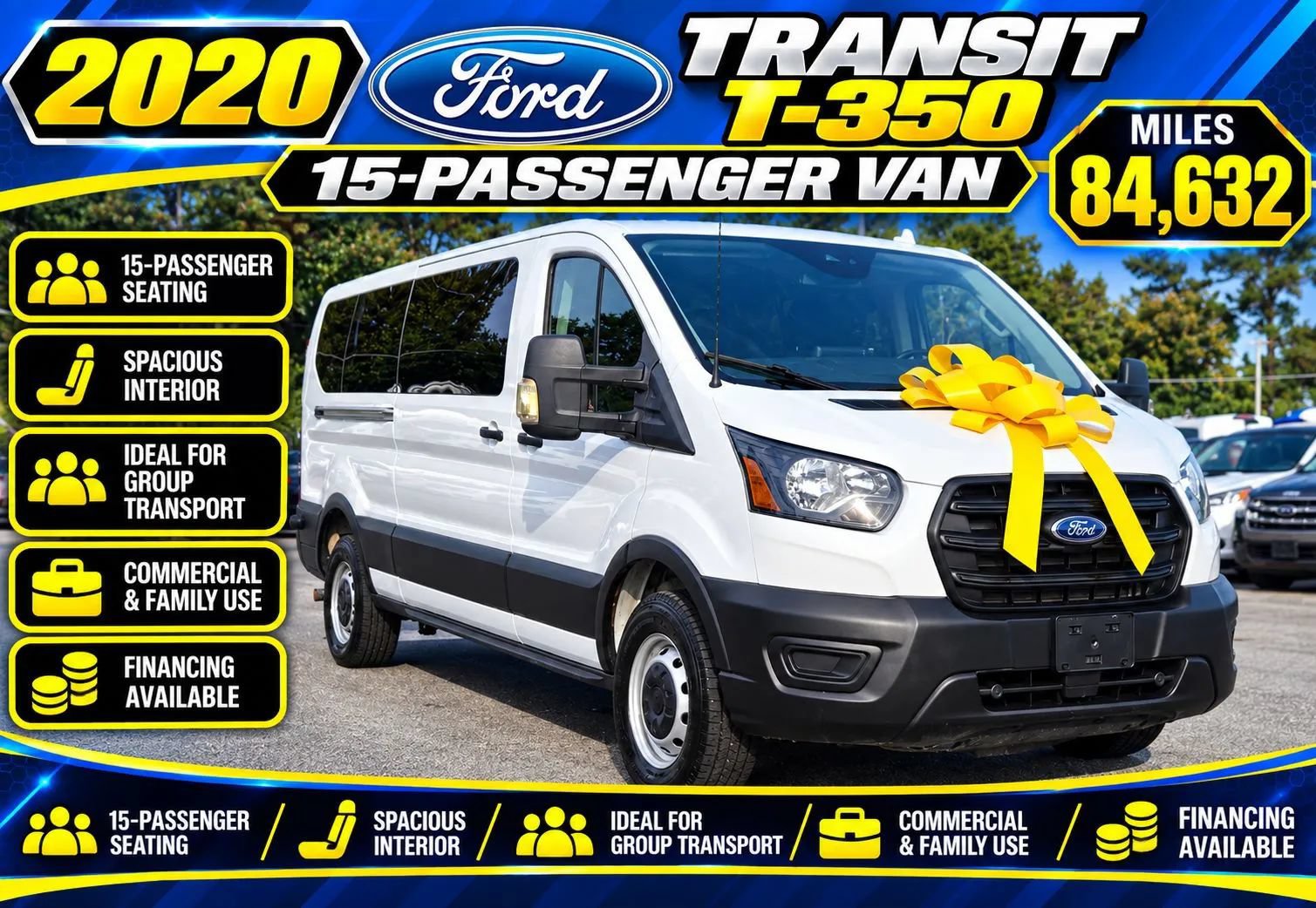 Used 2020 Ford Transit 350 XL RWD image 1